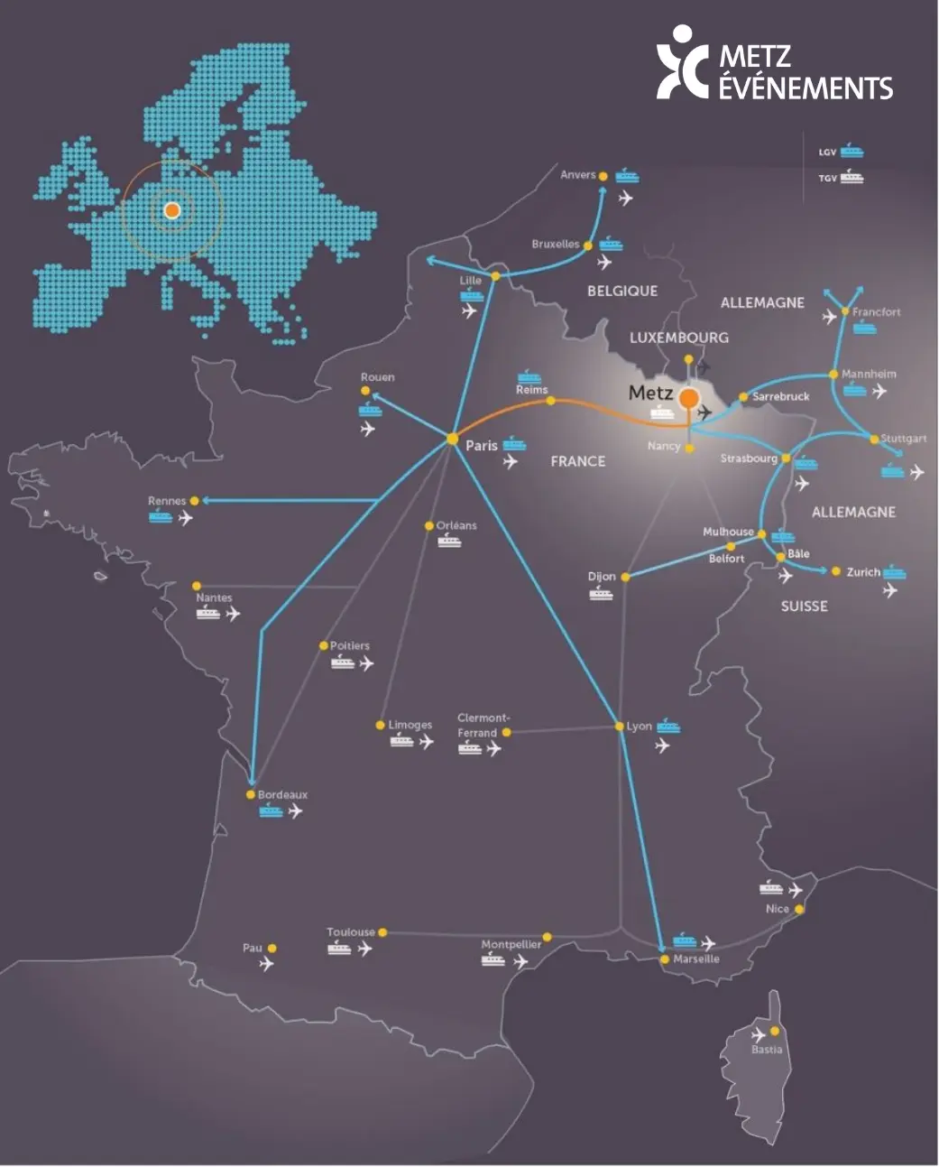 Metz accès